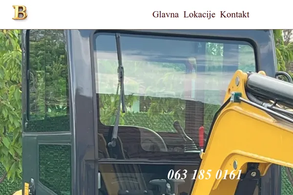 dizajn bager Kikinda web sajta